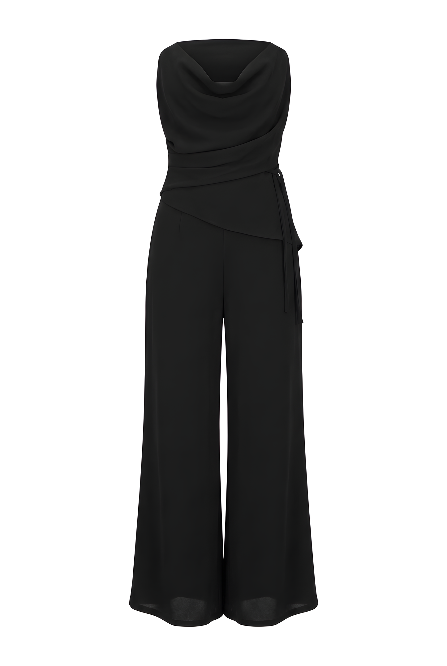 JUMSUIT NEGRO CORTE IRREGULAR