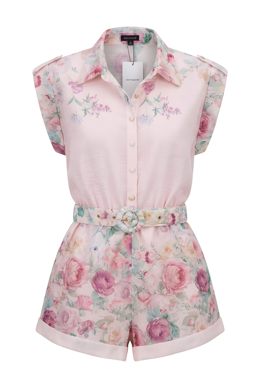 JUMSUIT ROSA CON FLORES