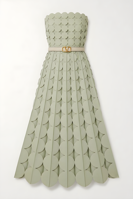 VESTIDO COLOR PISTACHE