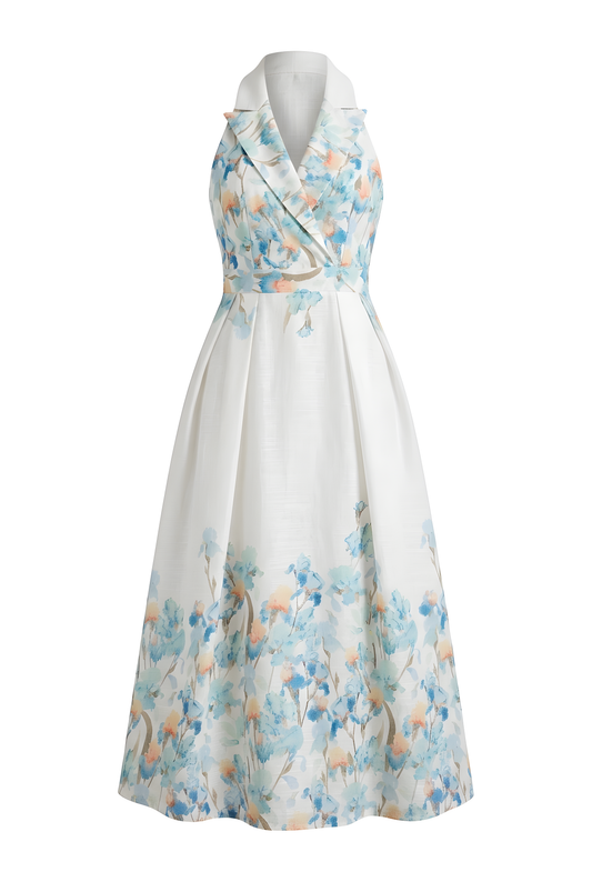 VESTIDO TIPO LINO HALTER