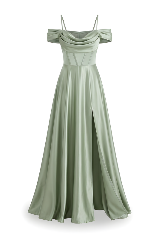 VESTIDO VERDE PISTACHE TIRANTES