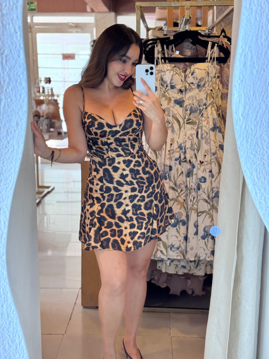 VESTIDO PRINT LEOPARDO